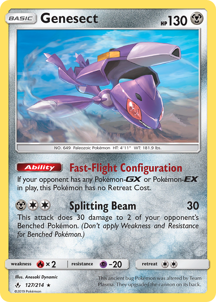 Genesect (127/214) [Sun & Moon: Unbroken Bonds] - The Mythic Store | 24h Order Processing
