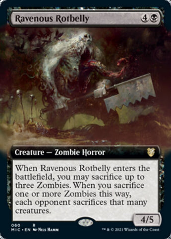 Ravenous Rotbelly (Extended Art) [Innistrad: Midnight Hunt Commander] - The Mythic Store | 24h Order Processing