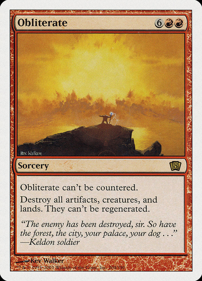 Obliterate (Oversized) [Eighth Edition] - The Mythic Store | 24h Order Processing