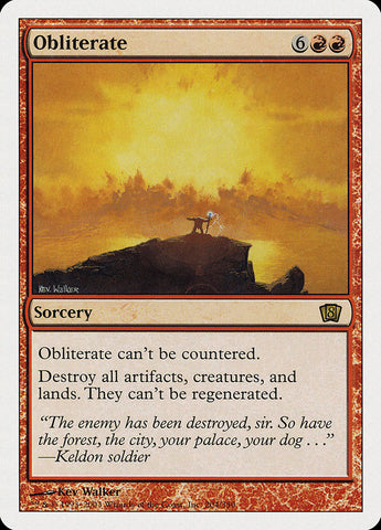 Obliterate (Oversized) [Eighth Edition] - The Mythic Store | 24h Order Processing