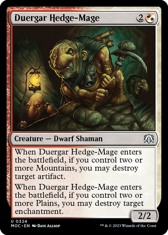 Duergar Hedge-Mage [March of the Machine Commander] - The Mythic Store | 24h Order Processing