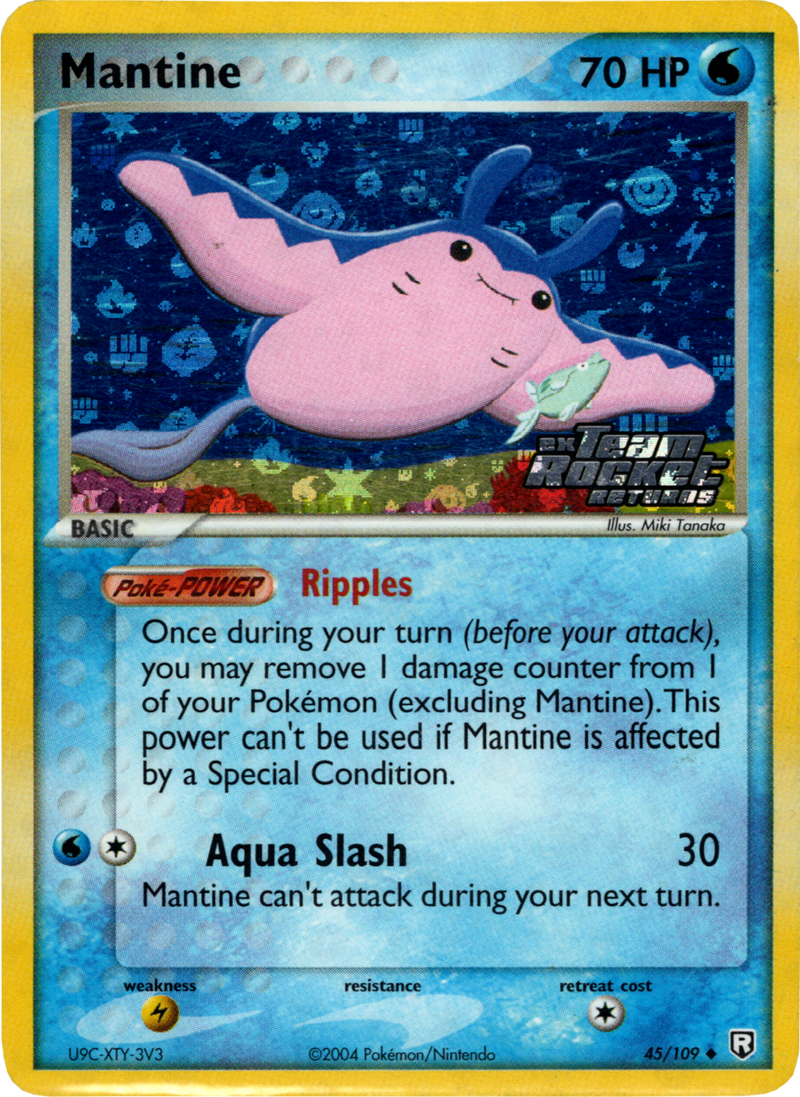 Mantine (45/109) (Stamped) [EX: Team Rocket Returns] - The Mythic Store | 24h Order Processing