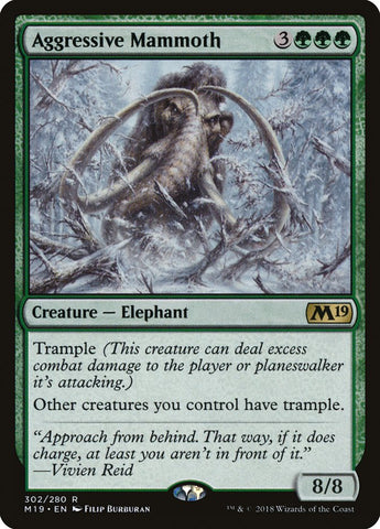 Aggressive Mammoth [Core Set 2019] - The Mythic Store | 24h Order Processing