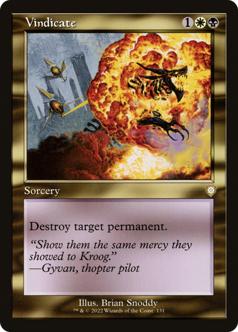 Vindicate (Retro) [The Brothers' War Commander] - The Mythic Store | 24h Order Processing