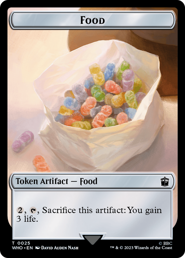 Soldier // Food (0025) Double-Sided Token [Doctor Who Tokens] - The Mythic Store | 24h Order Processing