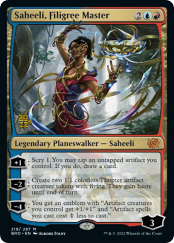 Saheeli, Filigree Master [The Brothers' War Prerelease Promos] - The Mythic Store | 24h Order Processing