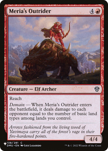 Meria's Outrider [The List] - The Mythic Store | 24h Order Processing