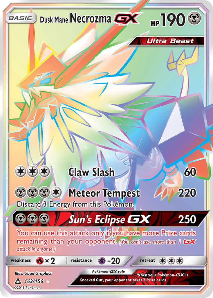 Dusk Mane Necrozma GX (163/156) [Sun & Moon: Ultra Prism] - The Mythic Store | 24h Order Processing