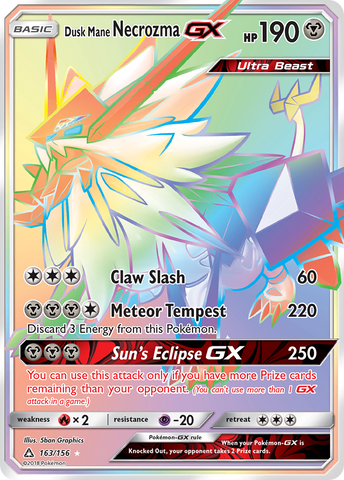 Dusk Mane Necrozma GX (163/156) [Sun & Moon: Ultra Prism] - The Mythic Store | 24h Order Processing