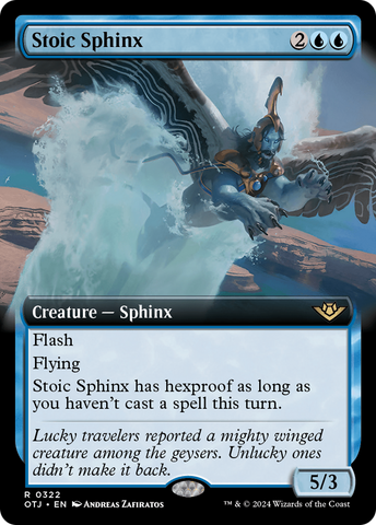 Stoic Sphinx (Extended Art) [Outlaws of Thunder Junction] - The Mythic Store | 24h Order Processing