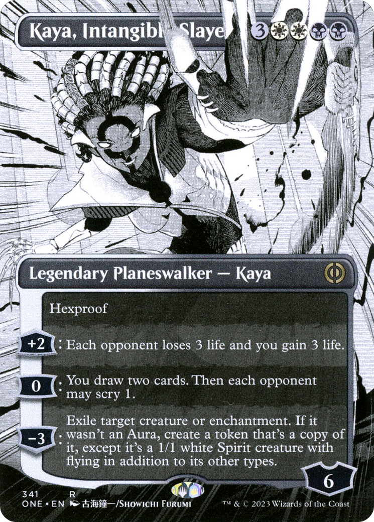 Kaya, Intangible Slayer (Borderless Manga) [Phyrexia: All Will Be One] - The Mythic Store | 24h Order Processing