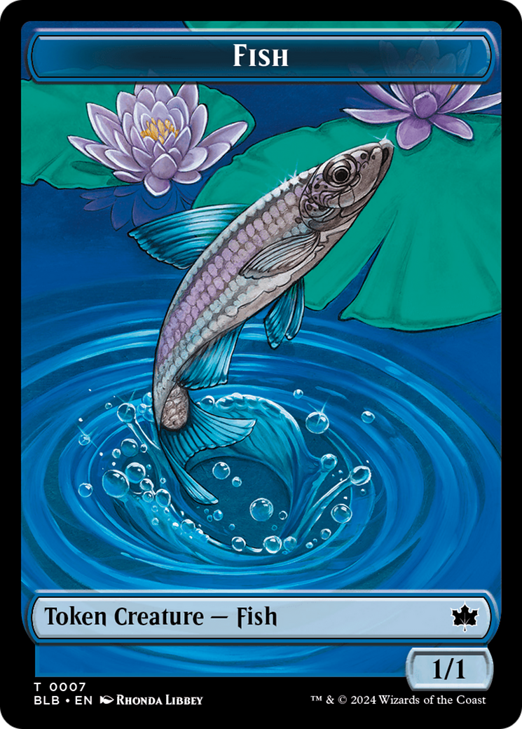 Fish (BLB) // Kobolds of Kher Keep (MKC) Double-Sided Token [The List] - The Mythic Store | 24h Order Processing