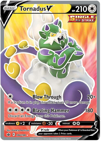 Tornadus V (184/198) [Sword & Shield: Chilling Reign] - The Mythic Store | 24h Order Processing