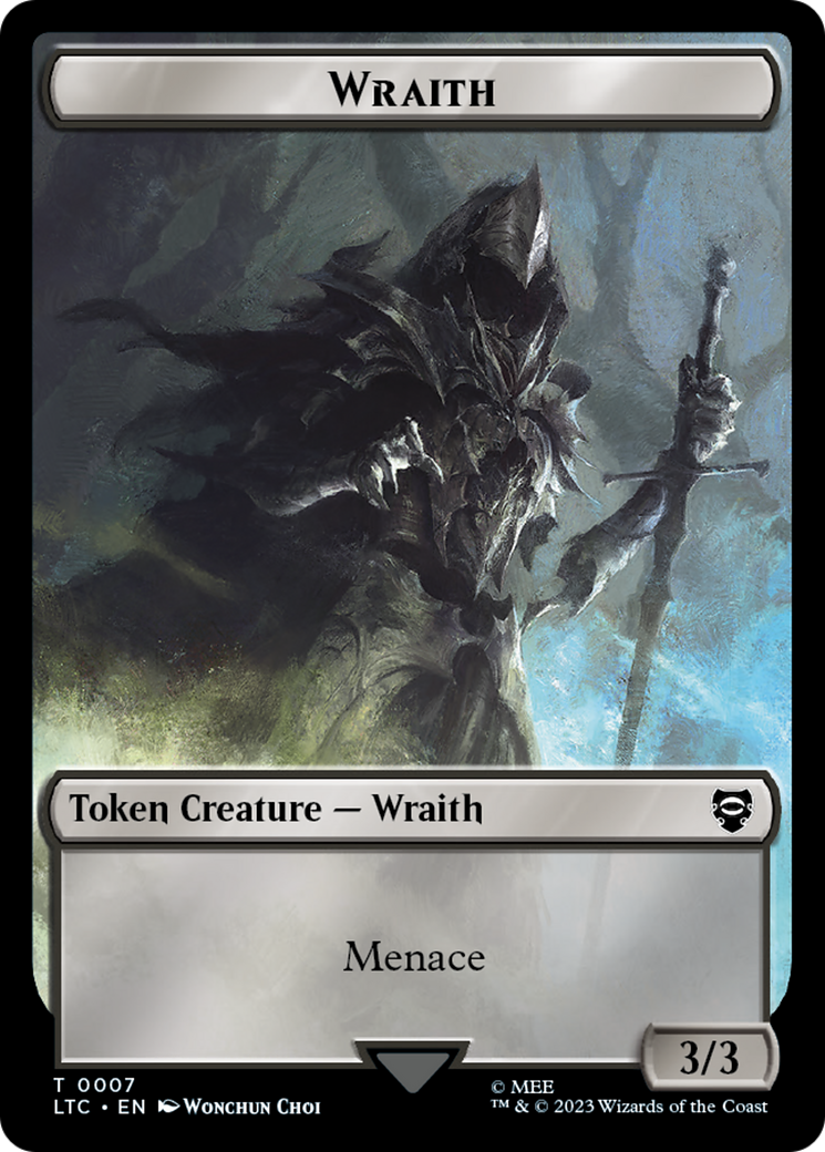 Treasure // Wraith Double-Sided Token [The Lord of the Rings: Tales of Middle-Earth Commander Tokens] - The Mythic Store | 24h Order Processing