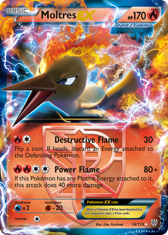 Moltres EX (14/135) [Black & White: Plasma Storm] - The Mythic Store | 24h Order Processing