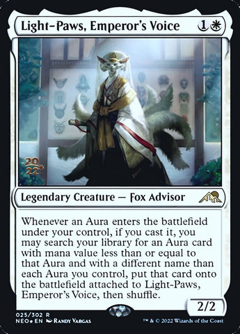 Light-Paws, Emperor's Voice [Kamigawa: Neon Dynasty Prerelease Promos] - The Mythic Store | 24h Order Processing