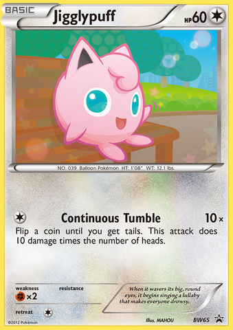 Jigglypuff (BW65) [Black & White: Black Star Promos] - The Mythic Store | 24h Order Processing
