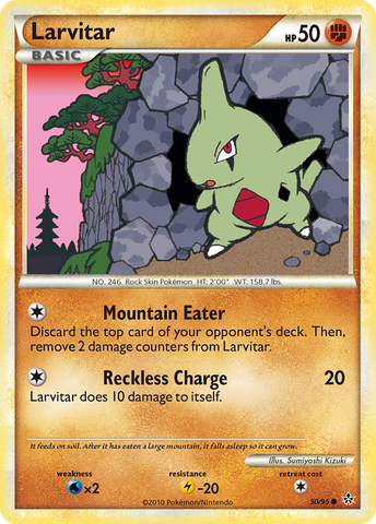 Larvitar (50/95) [HeartGold & SoulSilver: Unleashed] - The Mythic Store | 24h Order Processing