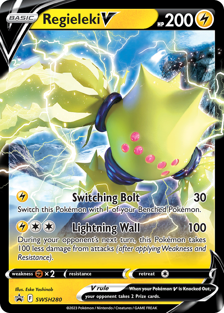 Regieleki V (SWSH280) (Jumbo Card) [Sword & Shield: Black Star Promos] - The Mythic Store | 24h Order Processing