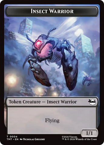 Insect Warrior // Food Double-Sided Token [Teenage Mutant Ninja Turtles Tokens] - The Mythic Store | 24h Order Processing