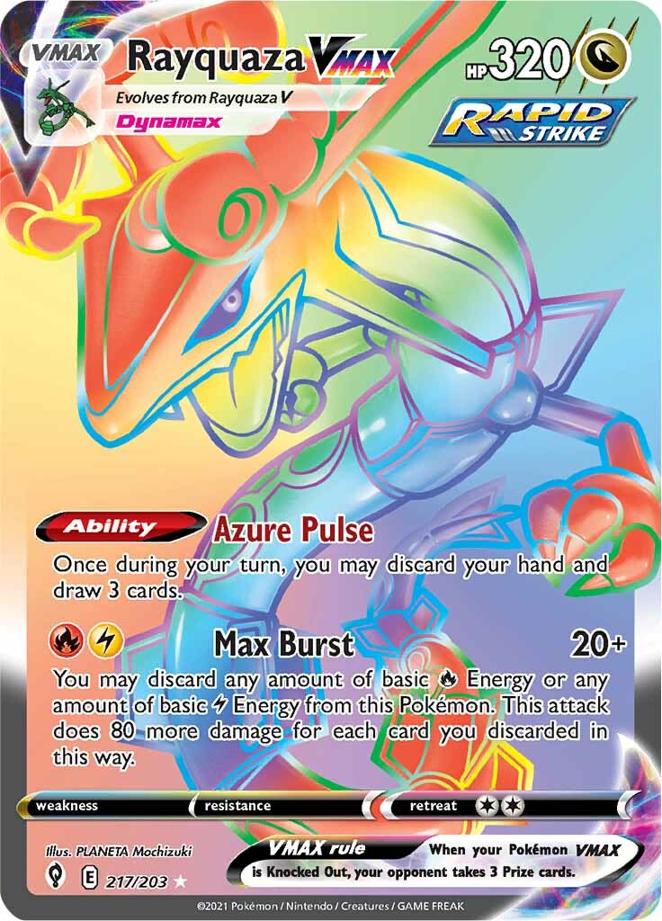 Rayquaza VMAX (217/203) [Sword & Shield: Evolving Skies] - The Mythic Store | 24h Order Processing
