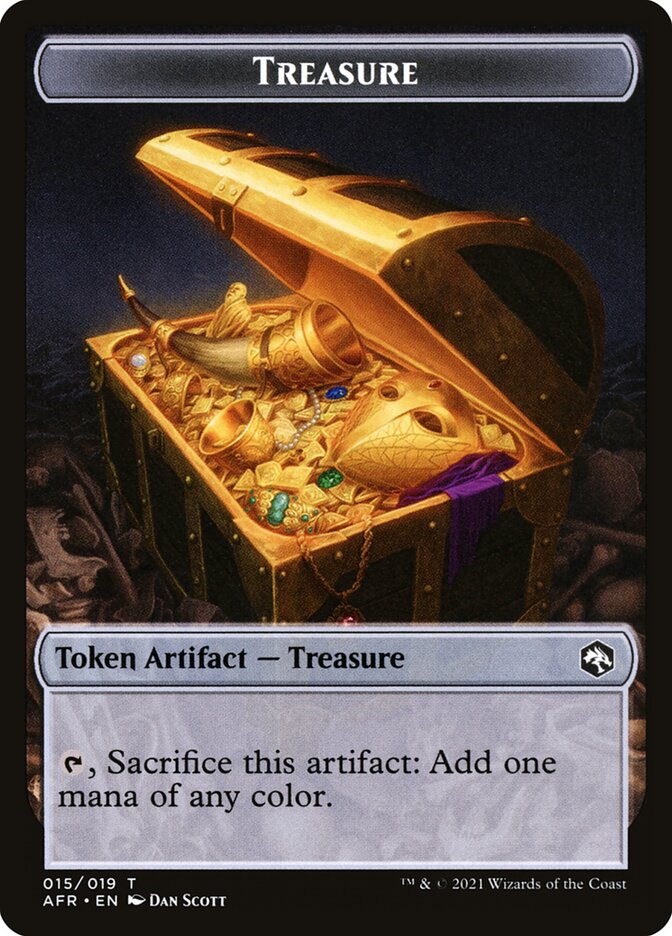 Wolf (014) // Treasure (015) Double-Sided Token [Challenger Decks 2022 Tokens] - The Mythic Store | 24h Order Processing