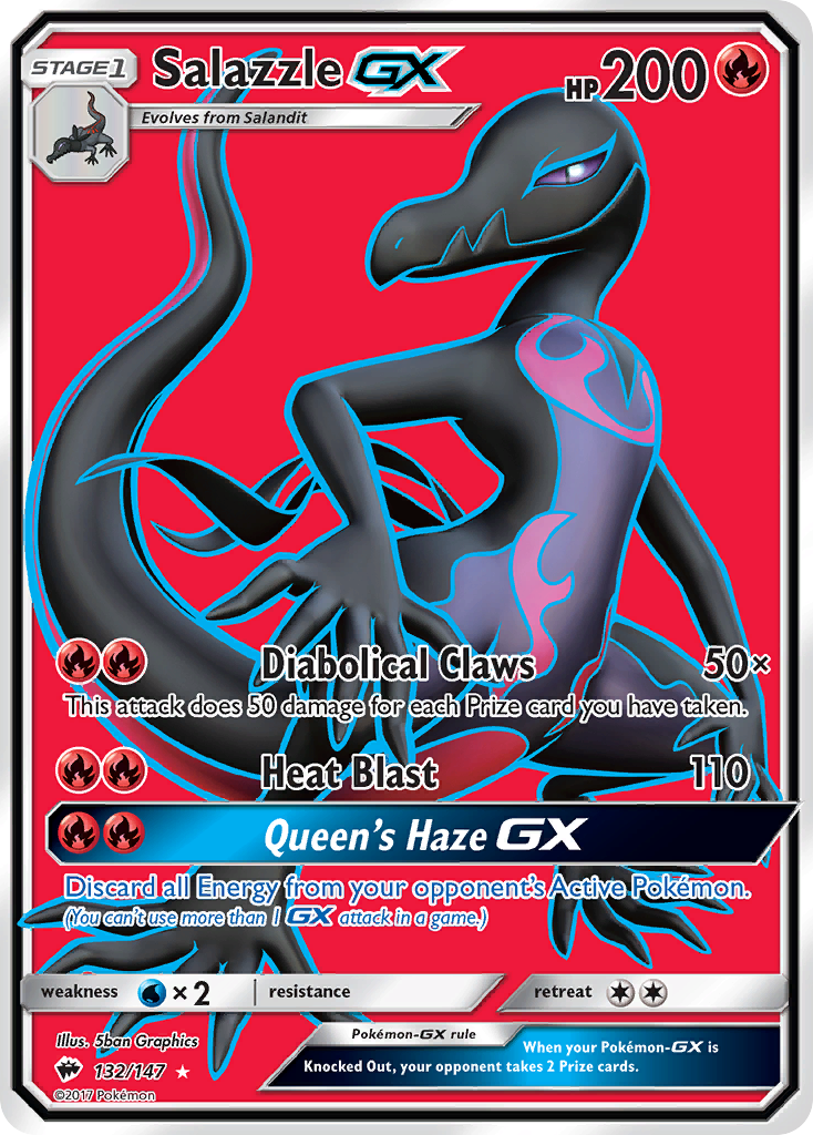 Salazzle GX (132/147) [Sun & Moon: Burning Shadows] - The Mythic Store | 24h Order Processing