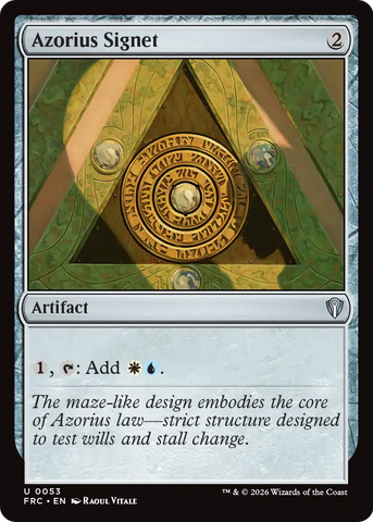 Azorius Signet [Reality Fracture Commander] - The Mythic Store | 24h Order Processing