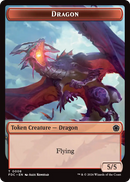 Dragon (0008) // Dragon (0009) Double-Sided Token [Foundations Commander Tokens] - The Mythic Store | 24h Order Processing