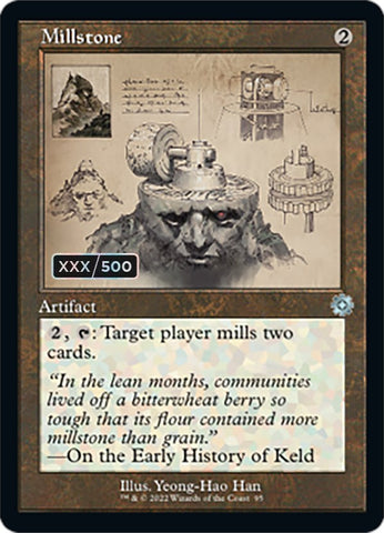 Millstone (Retro Schematic) (Serialized) [The Brothers' War Retro Artifacts] - The Mythic Store | 24h Order Processing
