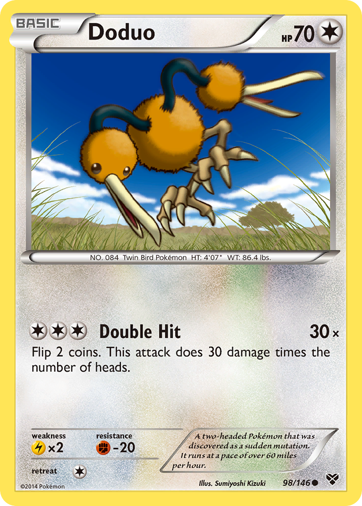 Doduo (98/146) [XY: Base Set] - The Mythic Store | 24h Order Processing