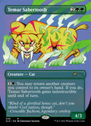 Temur Sabertooth (Borderless) (Foil Etched) [Secret Lair Drop Series] - The Mythic Store | 24h Order Processing