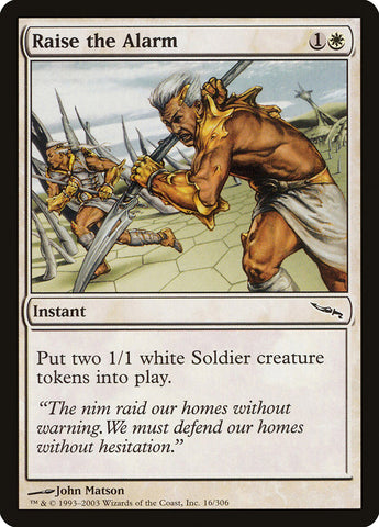 Raise the Alarm [Mirrodin] - The Mythic Store | 24h Order Processing