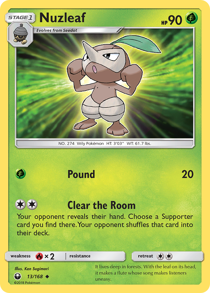 Nuzleaf (13/168) [Sun & Moon: Celestial Storm] - The Mythic Store | 24h Order Processing