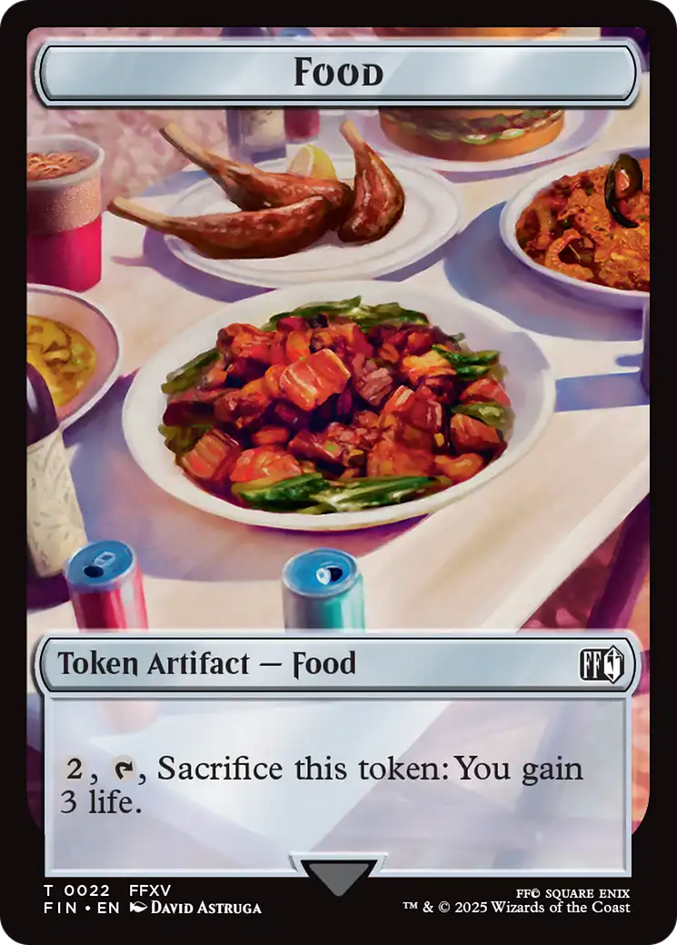 Hero (0002) // Food Double-Sided Token [FINAL FANTASY Tokens] - The Mythic Store | 24h Order Processing