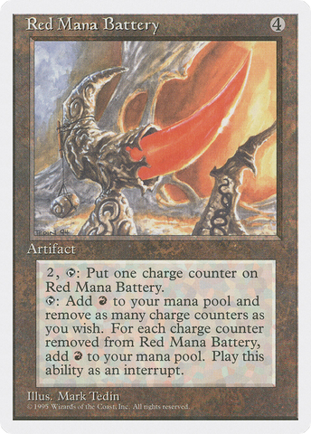 Red Mana Battery [Fourth Edition] - The Mythic Store | 24h Order Processing
