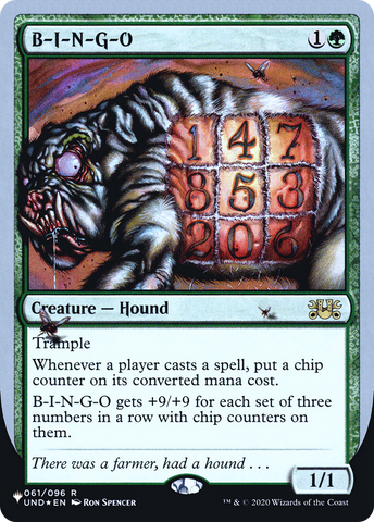 B-I-N-G-O (Unfinity Foil Edition) [The List] - The Mythic Store | 24h Order Processing