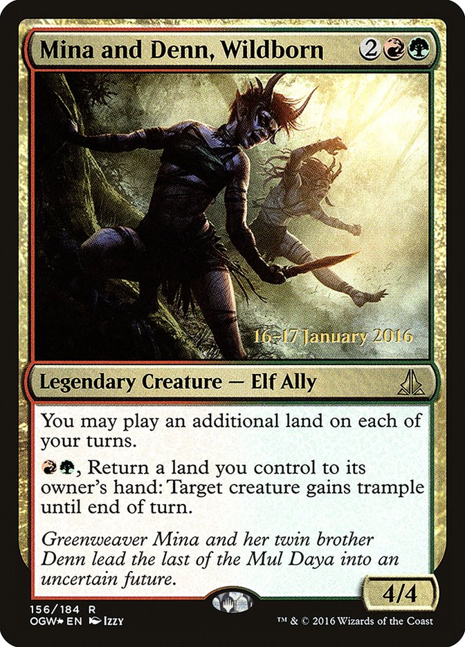 Mina and Denn, Wildborn [Oath of the Gatewatch Prerelease Promos] - The Mythic Store | 24h Order Processing