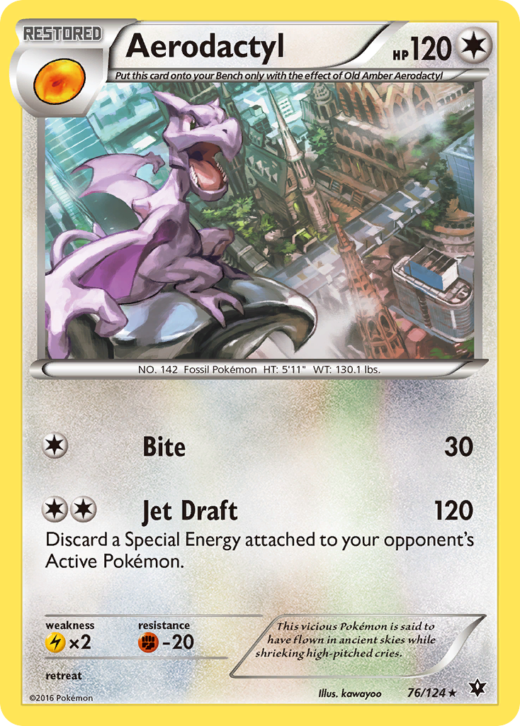 Aerodactyl (76/124) [XY: Fates Collide] - The Mythic Store | 24h Order Processing