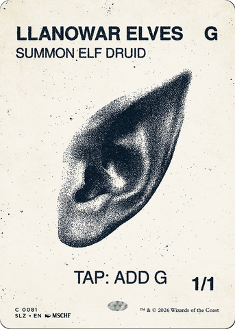 Llanowar Elves (0081) [Secret Lair x MSCHF: The Zeta Set]