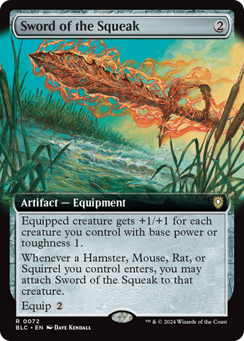Sword of the Squeak (Extended Art) [Bloomburrow Commander] - The Mythic Store | 24h Order Processing