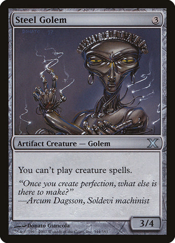 Steel Golem [Tenth Edition] - The Mythic Store | 24h Order Processing