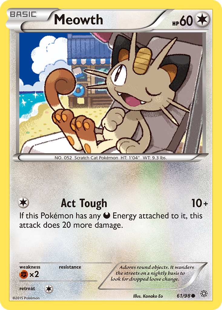 Meowth (61/98) [XY: Ancient Origins] - The Mythic Store | 24h Order Processing