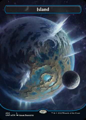 Island (492) (Orbital Space-ic Land) (Galaxy Foil) [Unfinity] - The Mythic Store | 24h Order Processing