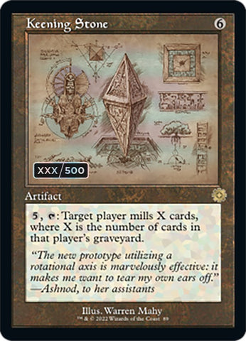 Keening Stone (Retro Schematic) (Serialized) [The Brothers' War Retro Artifacts] - The Mythic Store | 24h Order Processing