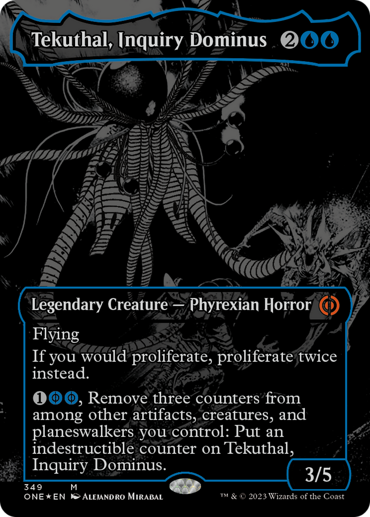 Tekuthal, Inquiry Dominus (Oil Slick Raised Foil) [Phyrexia: All Will Be One] - The Mythic Store | 24h Order Processing