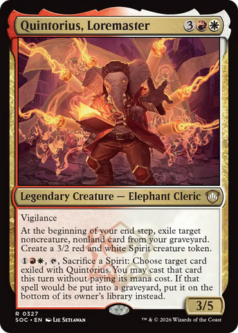 Quintorius, Loremaster [Secrets of Strixhaven Commander] - The Mythic Store | 24h Order Processing