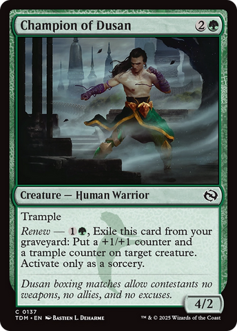 Champion of Dusan [Tarkir: Dragonstorm] - The Mythic Store | 24h Order Processing