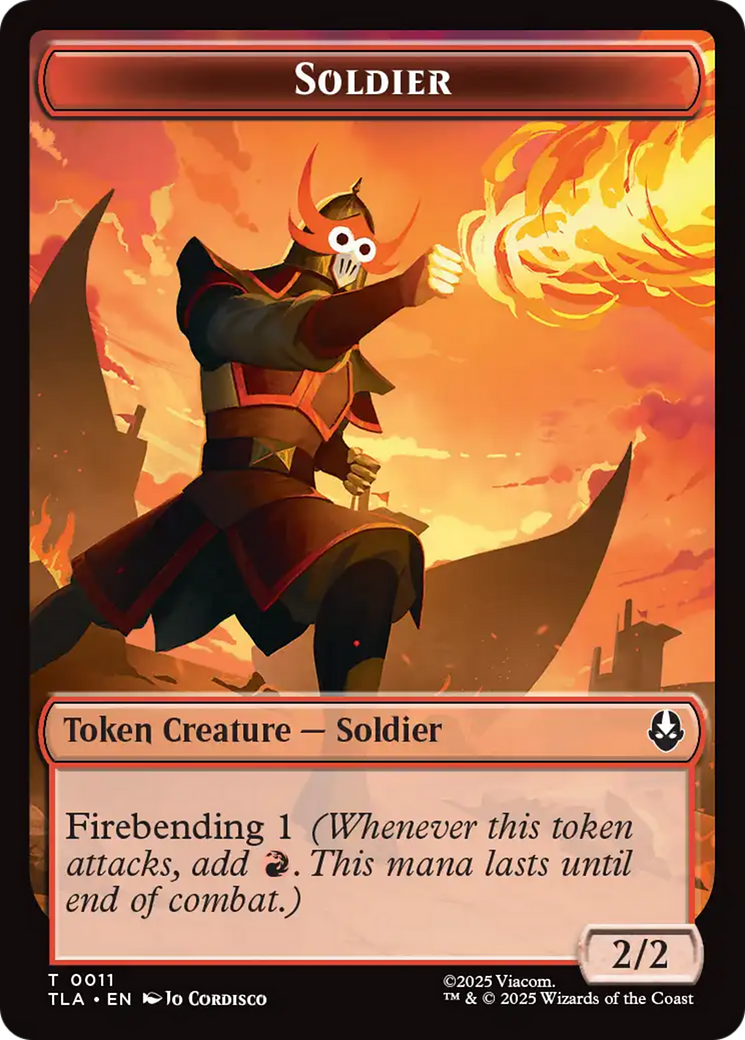 Ally (0005) // Soldier (0002) Double-Sided Token [Avatar: The Last Airbender Tokens] - The Mythic Store | 24h Order Processing