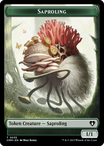 Saproling // Dragon (0021) Double-Sided Token [Commander Masters Tokens] - The Mythic Store | 24h Order Processing